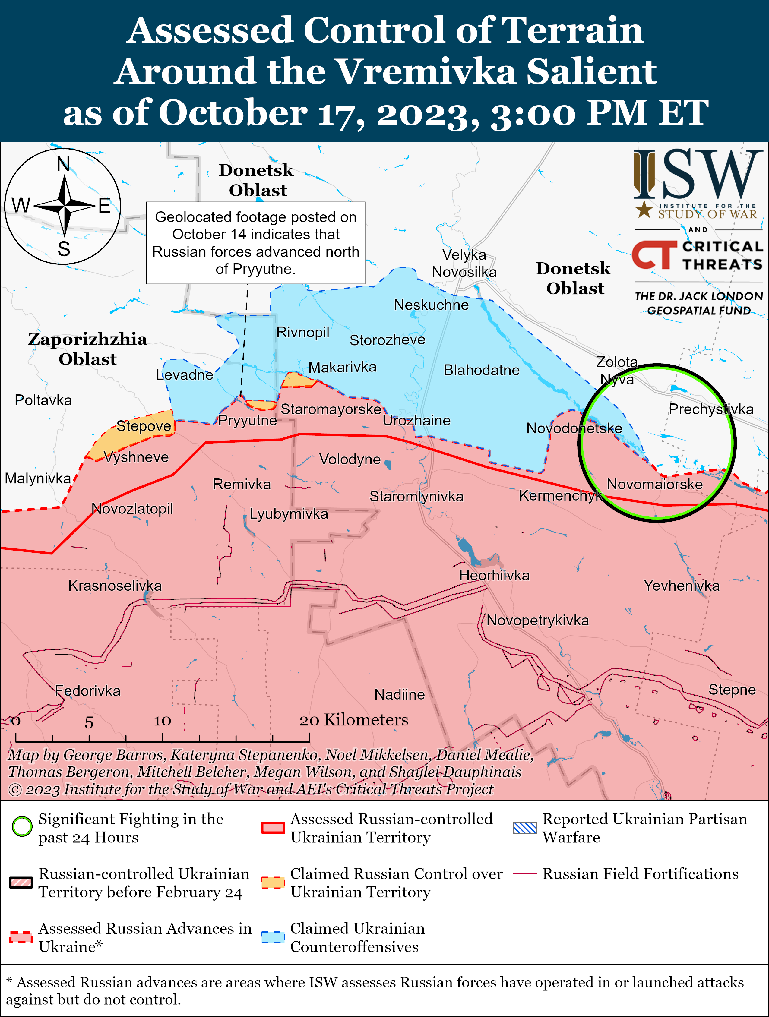 ЗСУ прорвали оборону росіян на північ від Кліщіївки та на захід від Вербового: карти боїв ISW
